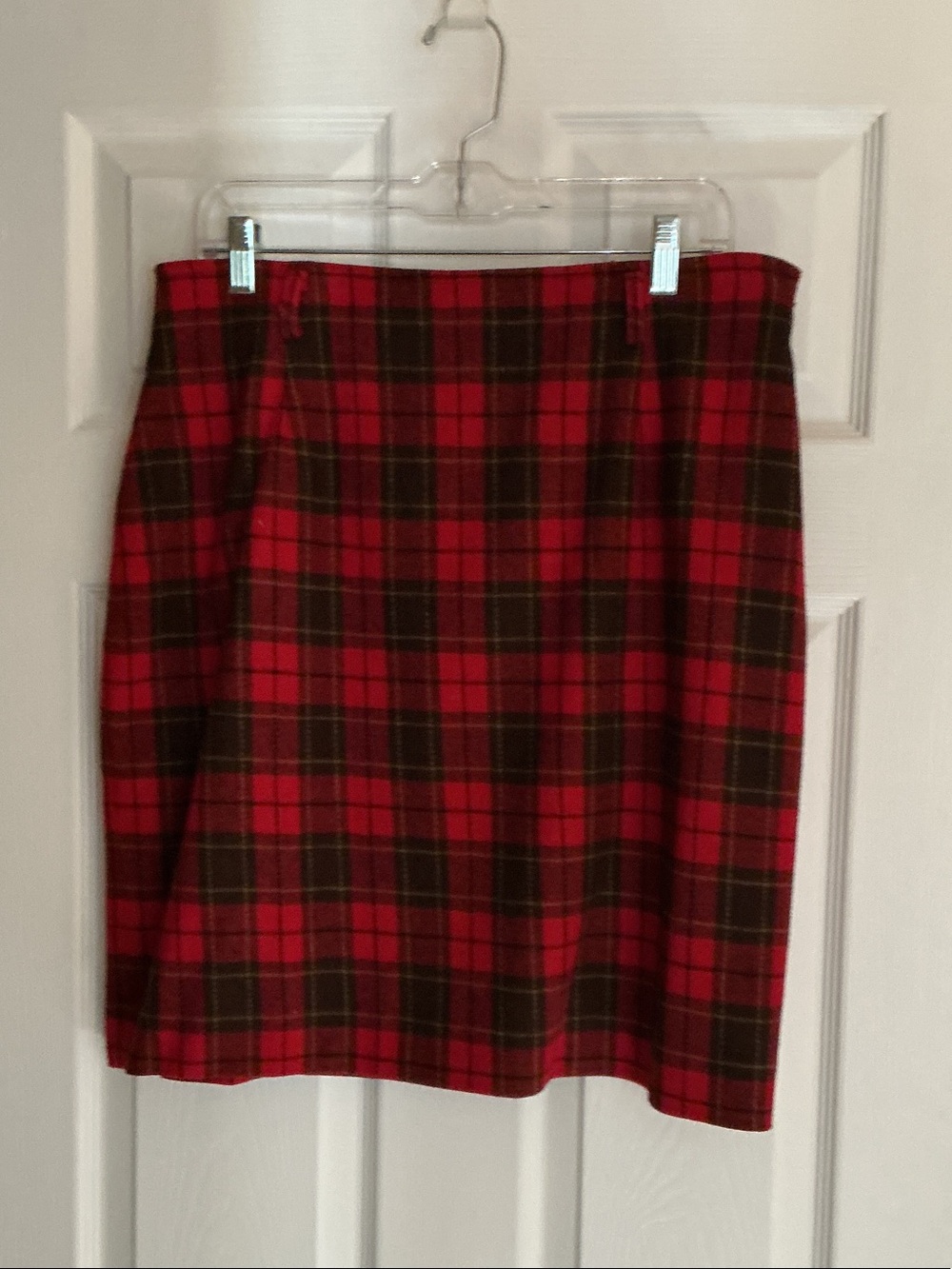 Classic Red Plaid Women's Skirt